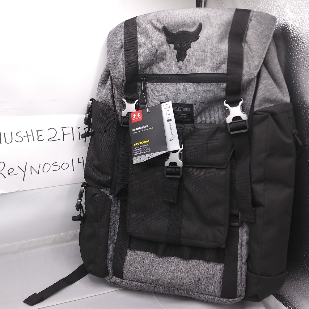 COPY - Under Armour Project Rock Regiment Backpack Grey 1